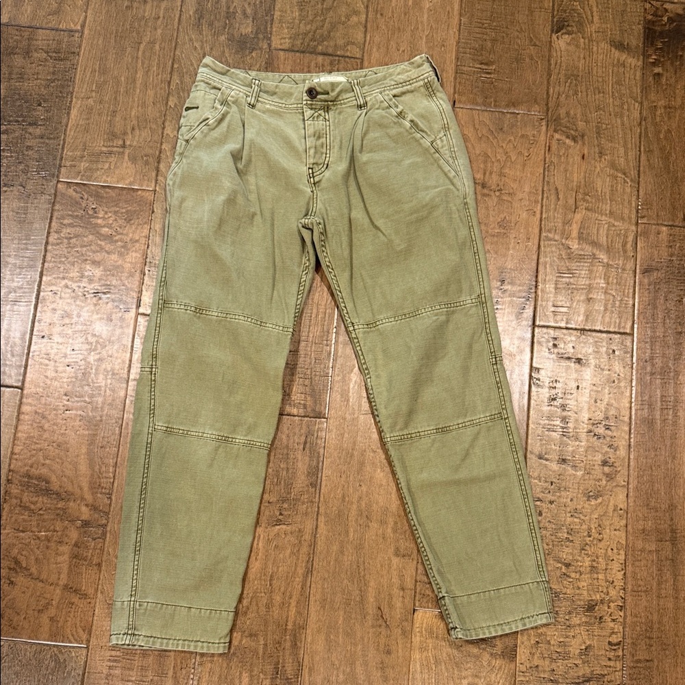 Free People Olive Flare Jeans